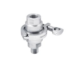 Мембранные разделители сред, штуцерное присоединение с клэмповым хомутом