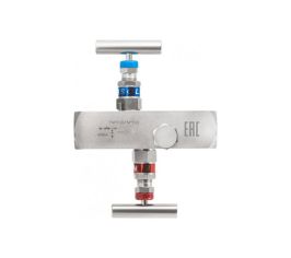 Двухвентильный игольчатый клапан ss-2r до 40 мпа