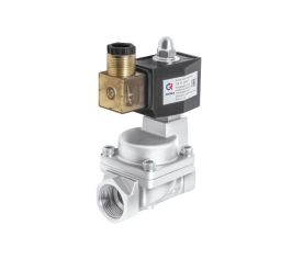 Клапаны электромагнитные (соленоидные) непрямого действия с поршнем