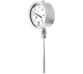 Термометры коррозионностойкие с возможностью гидрозаполнения силиконом (радиальное присоединение)