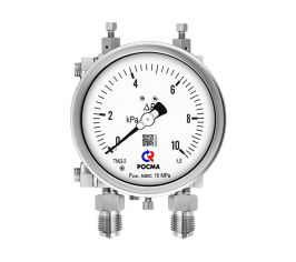 Манометры дифференциальные мембранные с высокой перегрузочной способностью