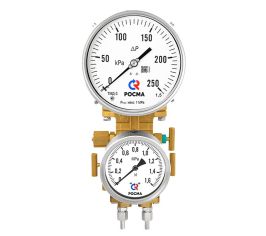 Манометры дифференциальные мембранные для криогенных применений, с индикатором статического давления