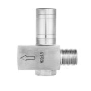 Предохранительный клапан ПК-03(8-40MPa), М20х1,5 внутр. - М20х1,5 наруж., материал - нерж. сталь