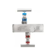 Двухвентильный игольчатый клапан SS-2R, FМ20х1,5-MМ20х1,5 (внутр.- наруж.), материал - нерж. сталь, макс. рабочее давление - 40,0МПа