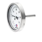 ТЕРМОМЕТР биметаллический коррозионностойкий 100мм, Тип - БТ-51.220, осевое присоединение. 0-100С. Резьба M20x1,5. Длина штока 100мм. Класс точности 1,5.