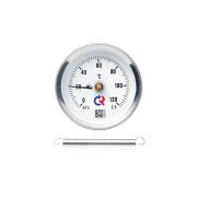 ТЕРМОМЕТР биметаллический накладной (с пружиной) 63мм, Тип - БТ-30.010. 0-120С. Класс точности 2,5.