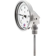 ТЕРМОМЕТР биметаллический коррозионностойкий 100мм, Тип - БТ-54.220, универсальное присоединение (поворотно-откидной корпус). 0-100С. Резьба G1/2. Длина штока 150мм. Класс точности 1,5.