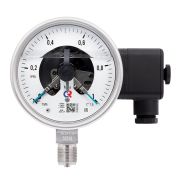 МАНОВАКУУММЕТР коррозионностойкий виброустойчивый (готовый к гидрозаполнению) 150мм, Тип - ТМВ-621Р, радиальное присоединение. Электроконтактная приставка, тип V.-0,1-1,5MPa. Резьба M20x1,5.Класс точности 1,5.