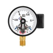 МАНОВАКУУММЕТР общетехнический 150мм, Тип - ТМВ-610Р, радиальное присоединение. Электроконтактная приставка, тип II.-0,1-0,5MPa. Резьба M20x1,5.Класс точности 1,5.