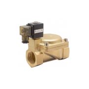 Клапан электромагнитный (соленоидный) двухходовой. Нормально закрытый НЗ. Номинальное напряжение катушки DС 24В. Ду15, присоединение G1/2. Непрямого действия. Корпус - латунь. Мембрана - NBR.
