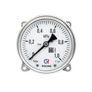 МАНОВАКУУММЕТР железнодорожный 100мм, Тип - ТМВж-520Р, радиальное присоединение. Задний фланец. -0,1-0,3MPa. Резьба М20х1,5. Класс точности 1,5. Черная шкала. Напряжение питания подсветки 75В DC.